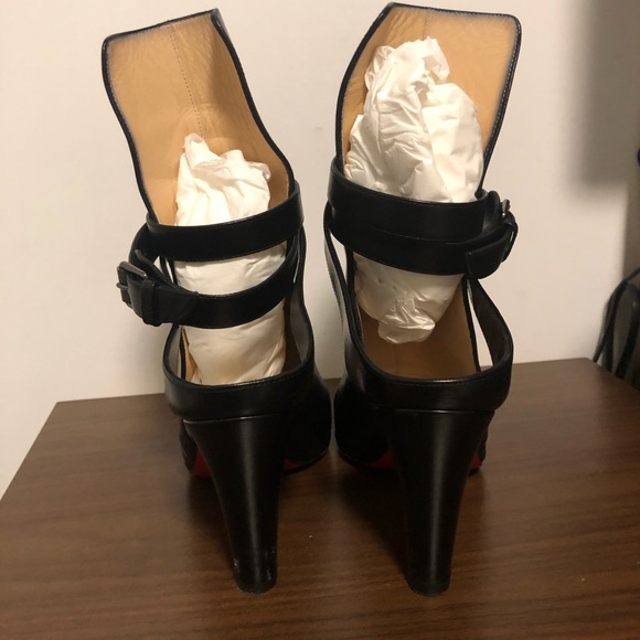 Christian Louboutin Pointipik leather half booties - Picture 2 of 6